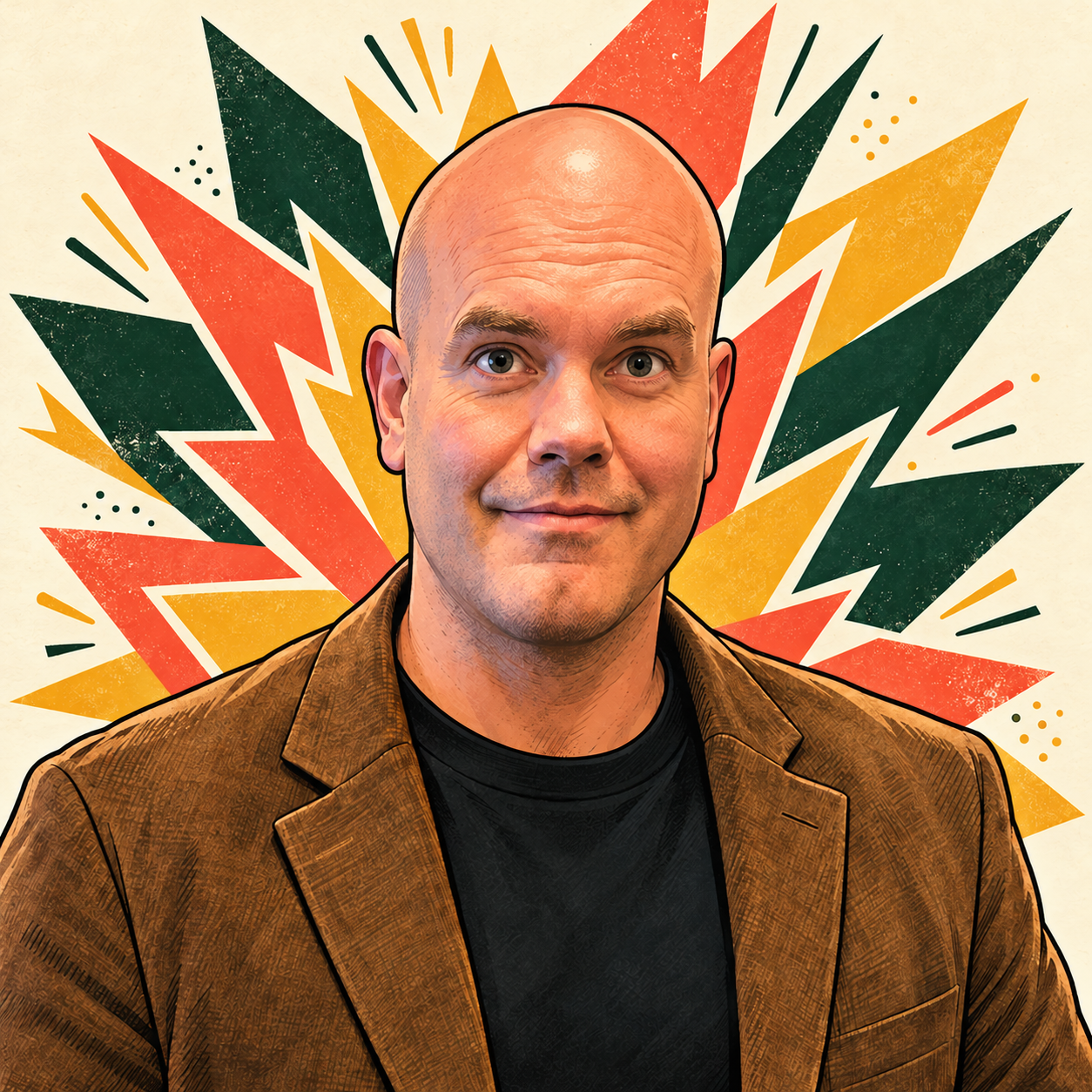Illustration of Dan looking towards the viewer